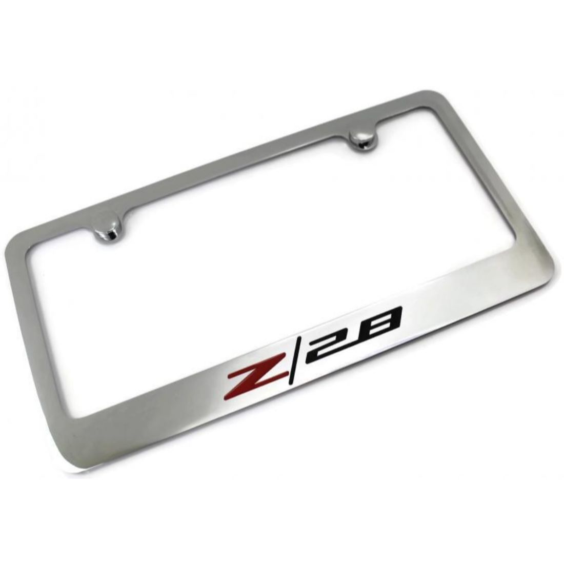 CHEVROLET Z28 License Plate Frame Chrome Plated Brass Hand Painted